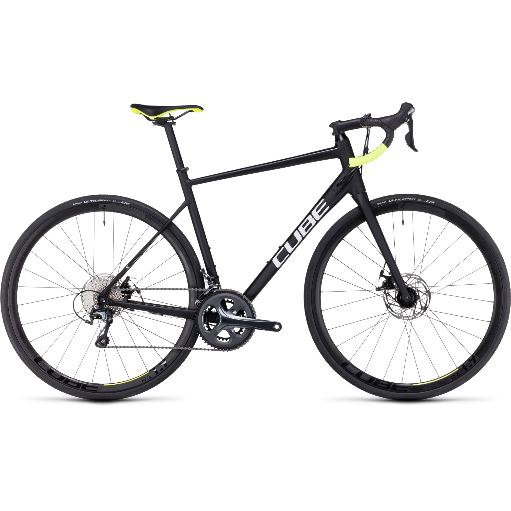 Cube Attain Race Road Bike in Black/White