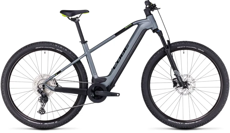 Cube Reaction Pro 500 Hybrid Bike in Grey/Green