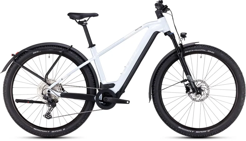 Cube Reaction Pro 625 Allroad Hybrid Bike in Flash White/Black
