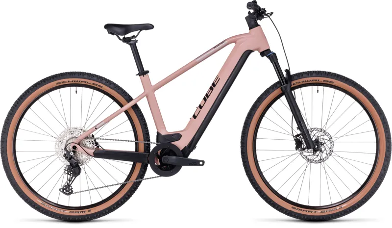 Cube Reaction Pro 750 Hybrid Bike in Blush Rose