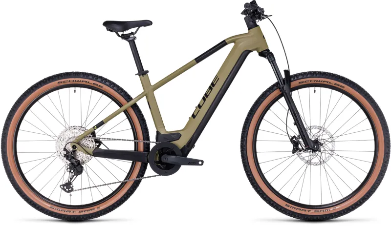 Cube Reaction Race 750 Hybrid Bike in Olive/Green