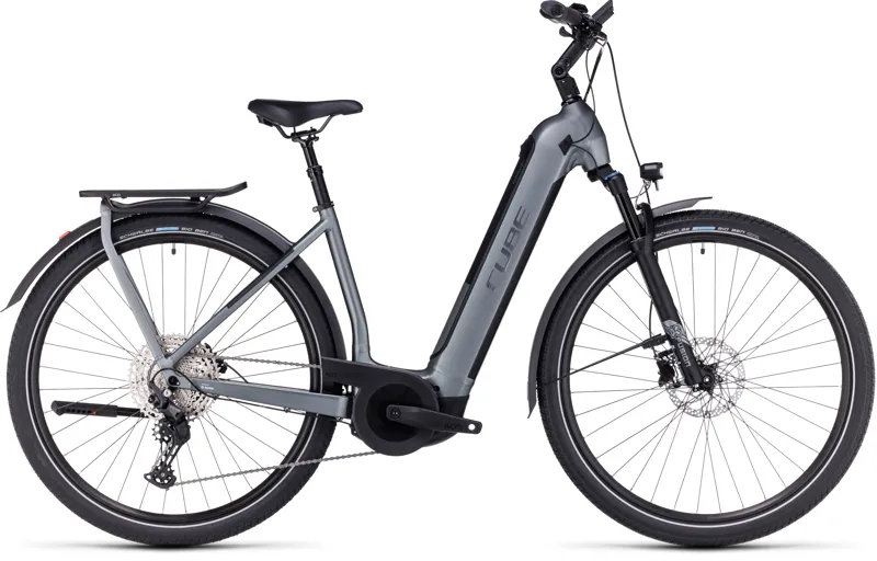 Cube Kathmandu Hybrid Pro 750 Electric Bike in Flash Grey-2