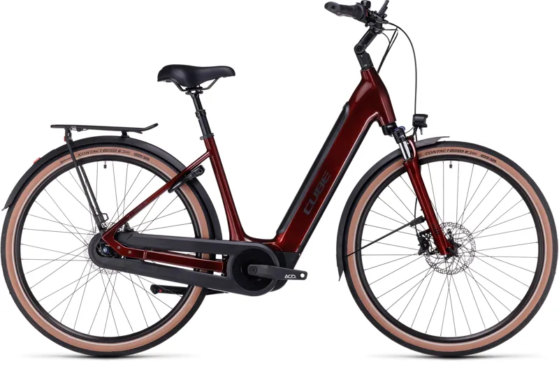 Cube Supreme Hybrid Pro 625 Electric Bike in Red/Black