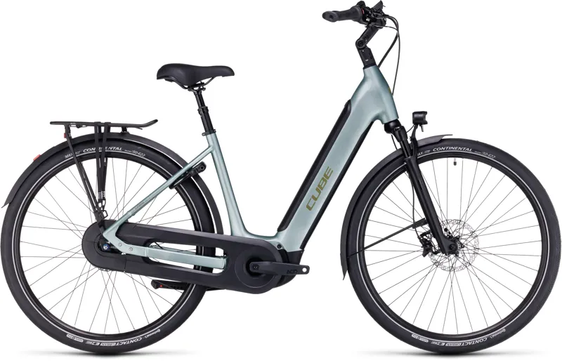 Cube Supreme Hybrid Ex 625 Electric Bike in Green/Olive