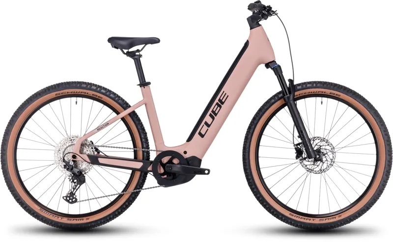 Cube Reaction Pro 750 Hybrid Bike in Blush Rose-1