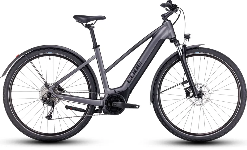 Cube Nuride Hybrid Perf 625 Allroad Electric Hybrid Bike in Graphite-1