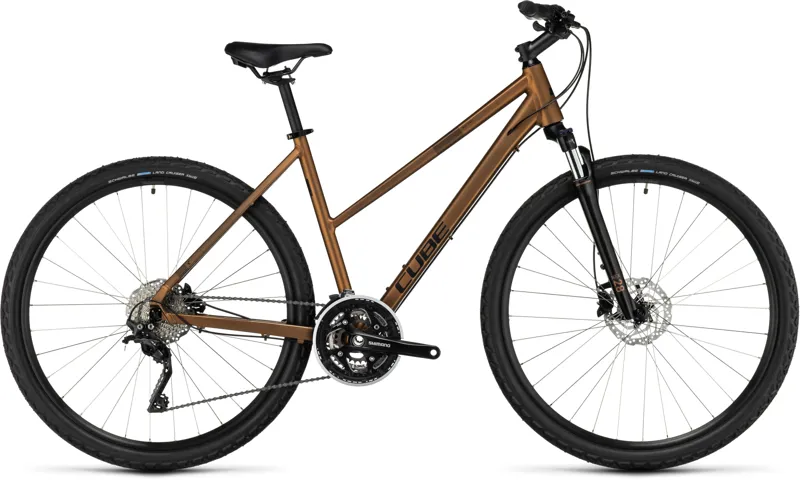 Cube Nature Pro Hybrid Bike in Gold/Black-1