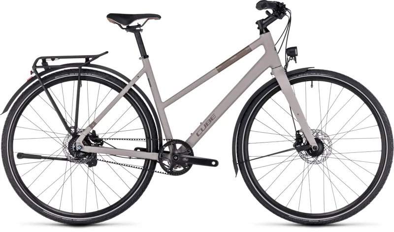 Cube Travel EXC Hybrid Bike in Oatgrey/Taupe