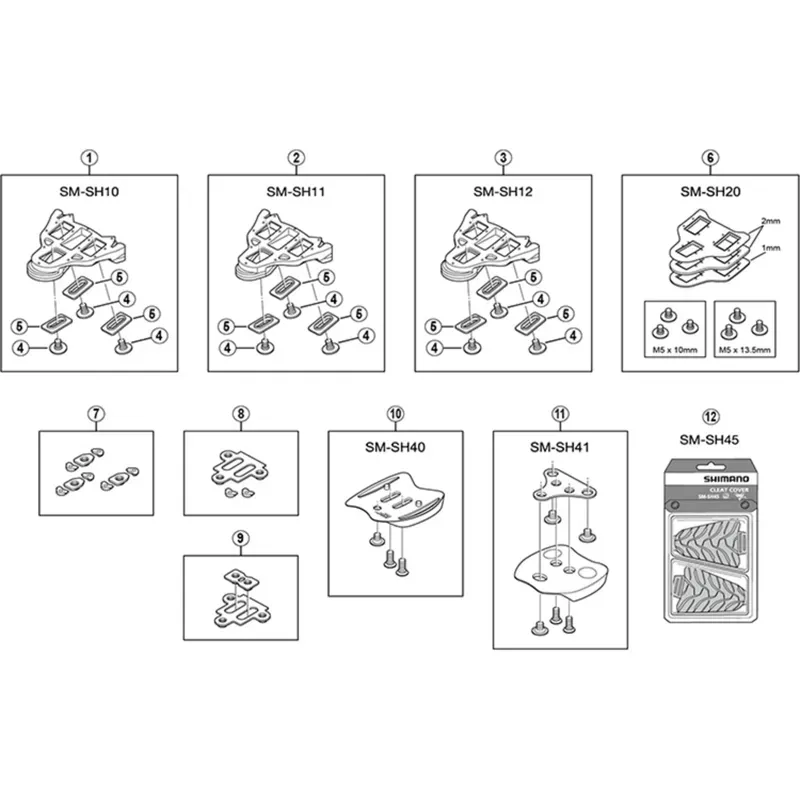 SM-SH41 SPD Cleat Stabilizing Adapter for 3 or 5 Hole Sole-1