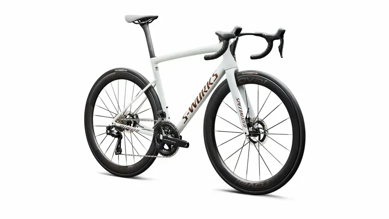Specialized S-Works Tarmac SL8 Shimano Dura-Ace Di2 Road Bike in Gloss Metallic White Silver-2