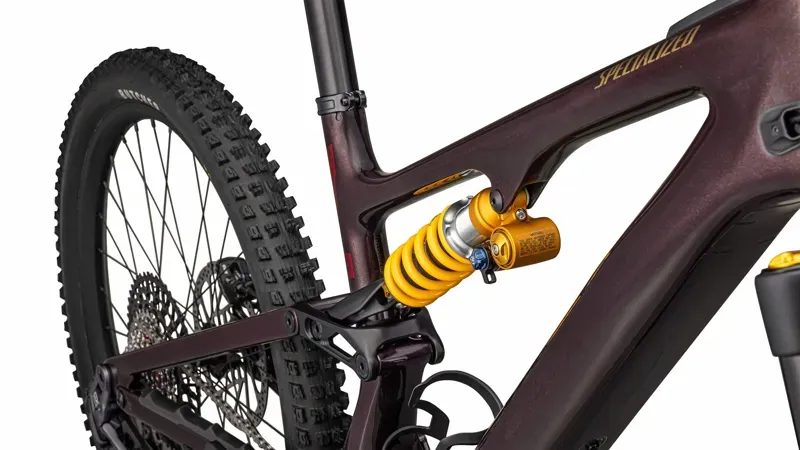 Specialized Turbo Levo SL 2 Ohlins Coill E-MTB in Solidity/Maroon/Burnt Gold Metallic-6