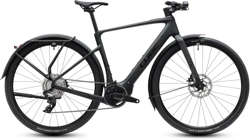Cube Nulane Hybrid C:62 SLX 400X FE eHybrid Bike in Mineral Black/Orange