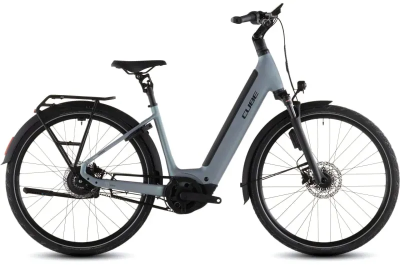 Cube Supreme Hybrid Deluxe SLX 600 eHybrid Bike in Sea Grey/Black