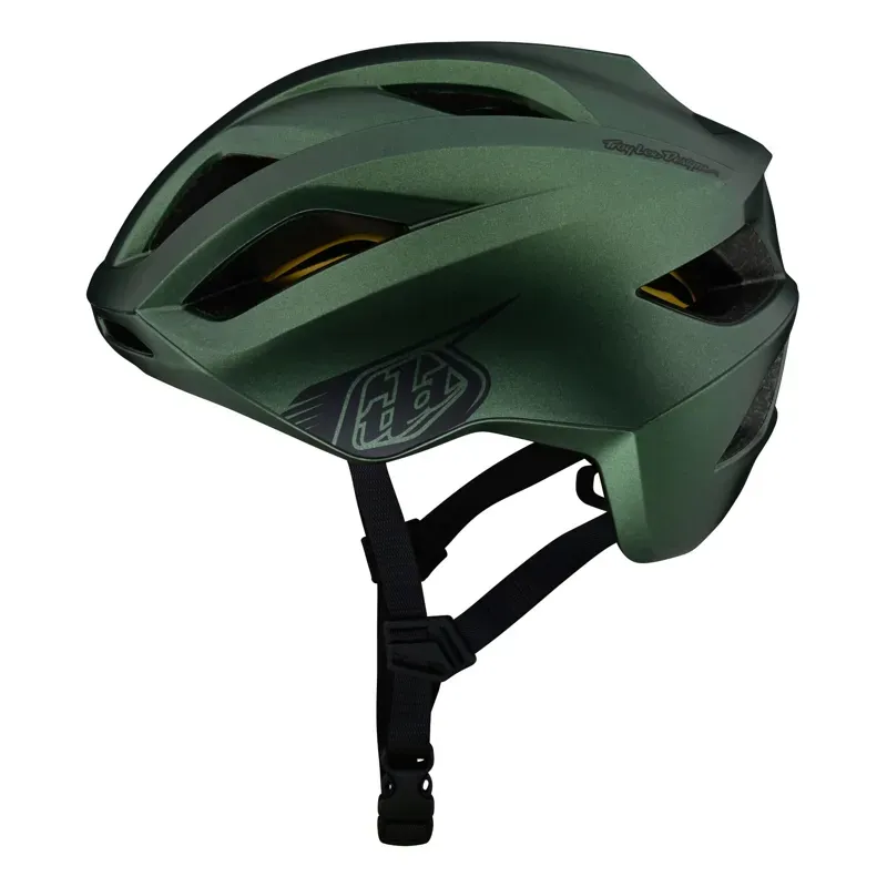 Troy Lee Designs Grail Helmet w/MIPS Badge in Forest Green