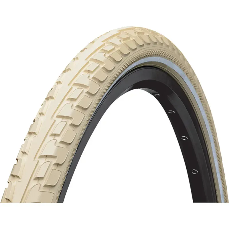 Continental RIDE Tour Tyre - Wire Bead: CREAM/CREAM 700x35c