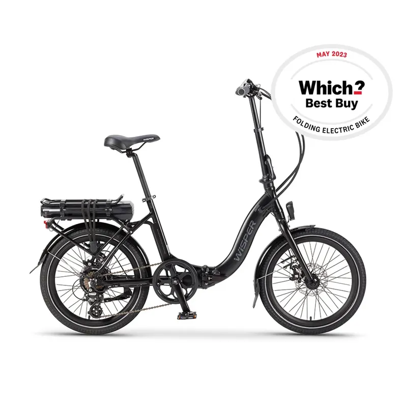 Wisper 806 Folding Electric Bike Black
