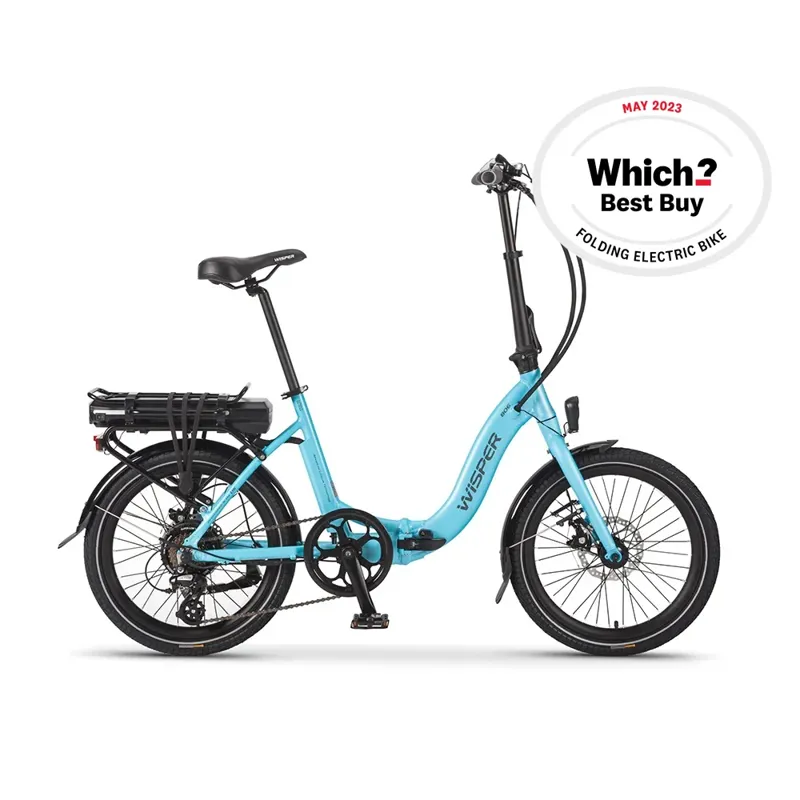 Wisper 806 Folding Electric Bike Blue