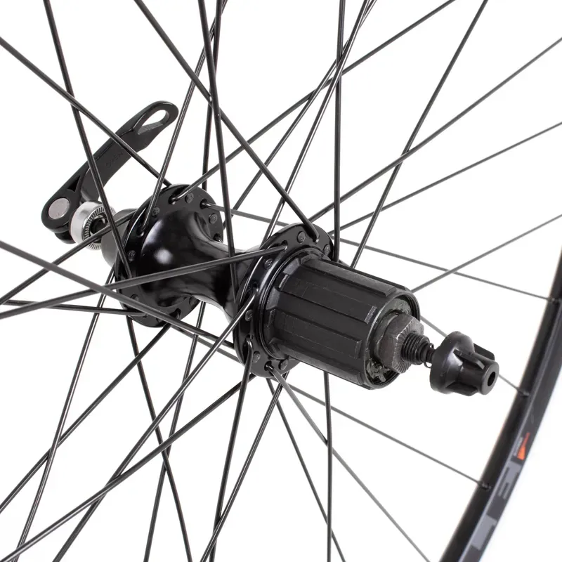 Road Rear Quick Release Cassette Wheel black 700c-2