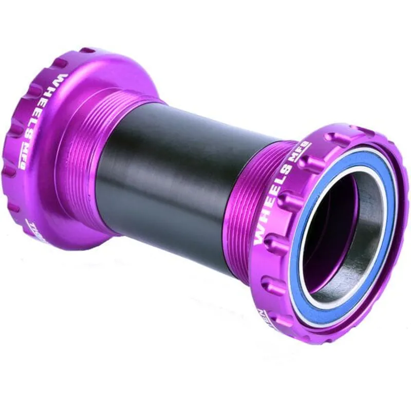 Wheels Manufacturing 29mm Crank BSA Threaded DUB Bottom Bracket in Purple
